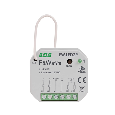 Radio two-channel LED driver 12V - assembly PDT 10÷16V DC