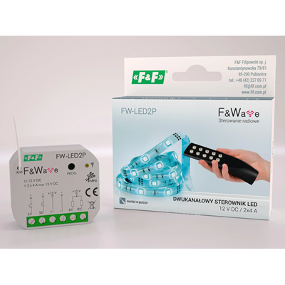 Radio two-channel LED driver 12V - assembly PDT 10÷16V DC