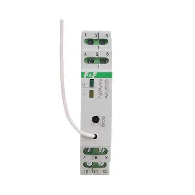 Radio two-channel LED driver 12V - DIN mounting 10÷16V DC