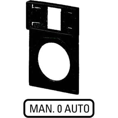 Rahmen mit Typenschild: MAN. 0 AUTO, Q25TS-397