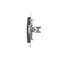 Rahmenstecker (Modul). Befestigung mit Krallen oder Schrauben, Anthrazit (Metallic)