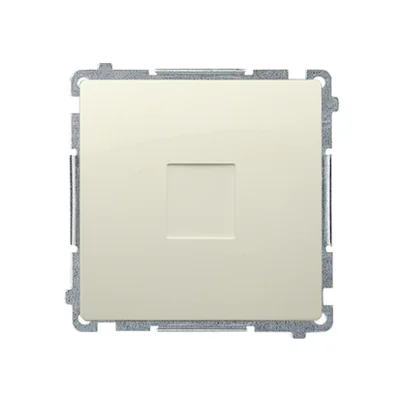 Rahmenstecker (Modul). Befestigung mit Krallen oder Schrauben, beige
