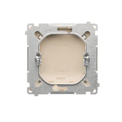 Rahmenstecker (Modul). Befestigung mit Krallen oder Schrauben, beige