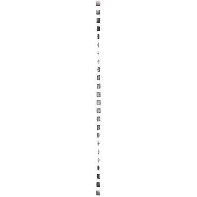 Rahmenstecker (Modul). Befestigung mit Krallen oder Schrauben, Inox (metallisch)
