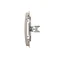 Rahmenstecker (Modul). Befestigung mit Krallen oder Schrauben, satiniert (metallic)