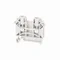 Rail connector ZUG-2.5 A11-A132 white 40pcs.