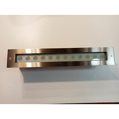 RAIL FROZEN Lampe encastrable d'extérieur nickel