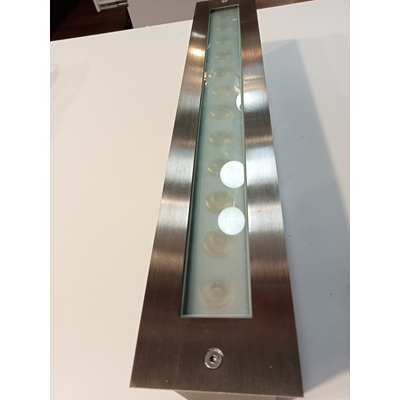 RAIL FROZEN Lampe encastrable d'extérieur nickel
