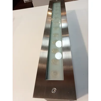 RAIL FROZEN Outdoor recessed lamp nickel