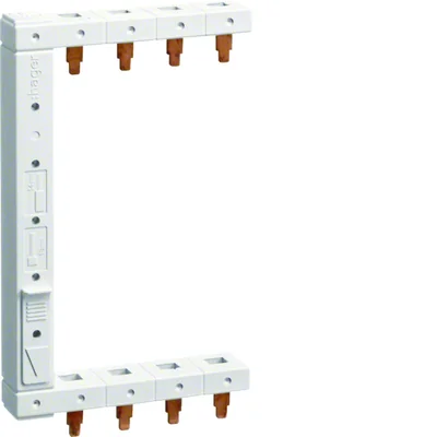 Rail peigne vertical 4P pour RCCB, 2 rangées, gauche