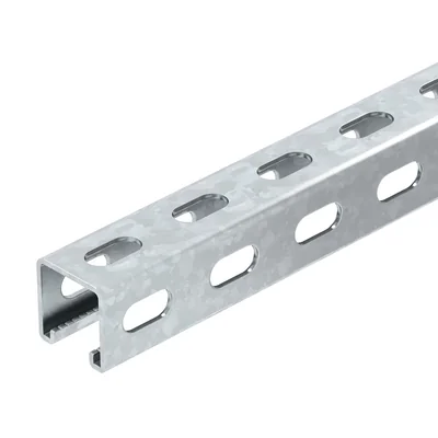 Rail profilé perforé MSL4141PP3000FS, largeur du joint 22 mm
