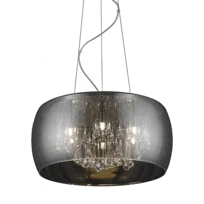 RAIN Lampada a sospensione singola 40 cm, fumé