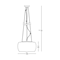 RAIN Single pendant lamp 40 cm, smoked