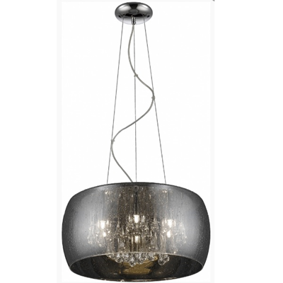 RAIN Single pendant lamp 40 cm, smoked
