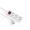 Rallonge ECONOMIQUE 3 prises avec/interrupteur 5m H05VV-F 3x1 blanc