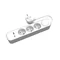 Rallonge fixe avec prise trois voies, interrupteur et prises USB A USB C, 3 m