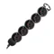 Rallonge multiprise 5 voies 2P+Z (Schuko), 3 m H05VV-F 3 x 1,5 mm², Imax = 16 A, fiche plate, noire