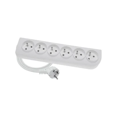 Rallonge portable CLASSIC 6 prises sans fil 3m OMY 3x1 blanc