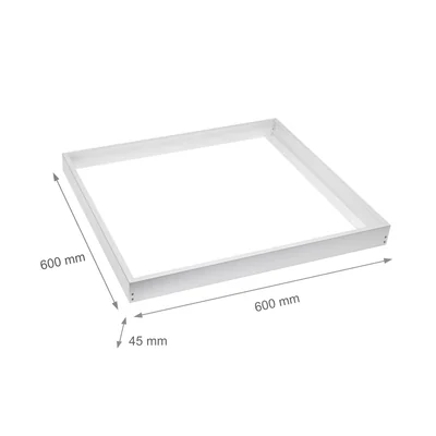 RÁM PRO POVRCHOVOU MONTÁŽ SVÍTIDEL ALGINE LINE / ALGINE PREMIUM 600x600x50 mm BÍLÝ, přišroubovaný