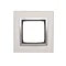 Ramka 1-krotna Nature-Metal INOX KLASYCZNY IP20/IP44