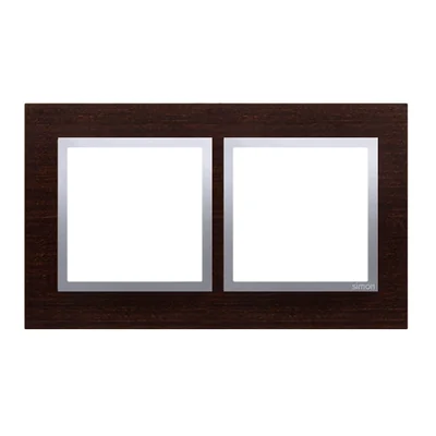 Ramka 2-krotna Nature-Drewno SREBRNE WENGE IP20/IP44