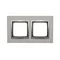 Ramka 2-krotna Nature-Metal INOX KLASYCZNY IP20/IP44