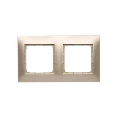 Ramka 2-krotna uniwersalna IP20 / IP44, złoty (metalik)