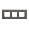 Ramka 3-krotna Nature-Drewno SREBRNE WENGE IP20/IP44