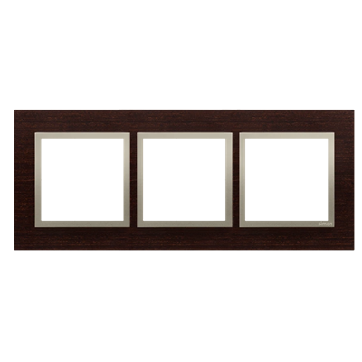 Ramka 3-krotna Nature-Drewno ZŁOTE WENGE IP20/IP44