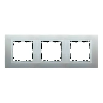 Ramka 3x aluminium / ramka pośrednia aluminium mat