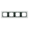 Ramka 4-krotna inox mat / ramka pośrednia grafit
