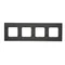 Ramka 4-krotna Nature-Drewno SREBRNE WENGE IP20/IP44