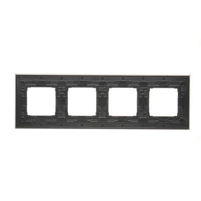 Ramka 4-krotna Nature-Metal INOX KLASYCZNY IP20/IP44