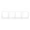 Ramka 4-krotna uniwersalna do puszek karton-gips IP20 / IP44 biała