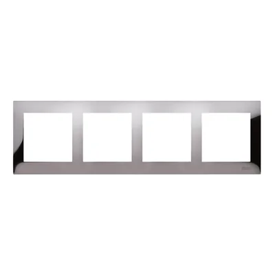 Ramka 4-krotna uniwersalna IP20 / IP44 ciemna stal