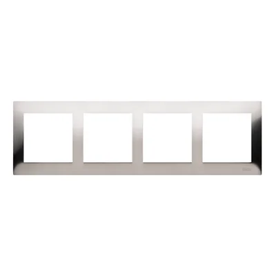 Ramka 4-krotna uniwersalna IP20 / IP44 inox