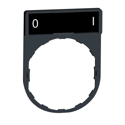 Ramka do mocowania etykiet, rozmiar uchwytu 30x40mm, z etykietą 8x27 mm