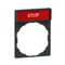 Ramka do mocowania etykiet, rozmiar uchwytu 30x40mm, z etykietą 8x27 mm