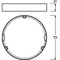 Ramka DOWNLIGHT SLIM FRAME DN 210 WT