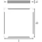 Ramka o wysokości 70mm do montażu powierzchniowego PANEL 600 SURFACE MOUNT KIT H70 VALUE
