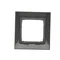 Рамка одинарна універсальна для коробок під гіпсокартон IP20 / IP44 антрацит (металік)