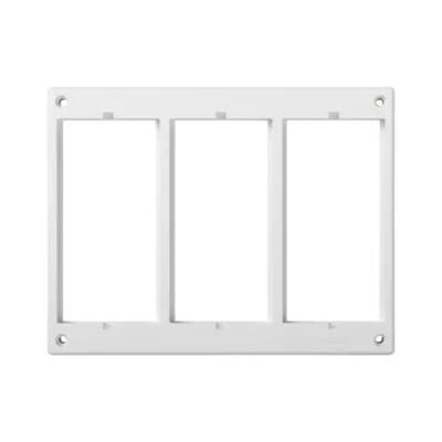 Ramka osprzętowa S500 3-modułowa element zapasowy czysta biel