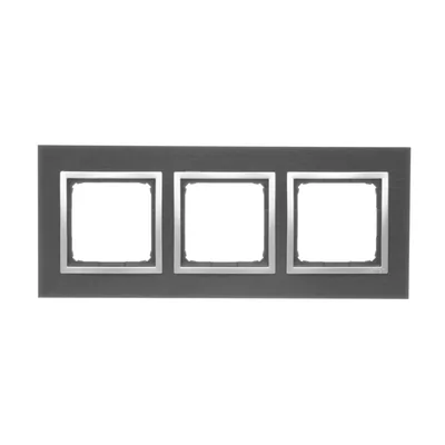 Рамка потрійна Nature-Метал INOX YIN IP20/IP44