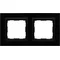 Рамка VENA2 Xglass 2x ЧОРНИЙ + антрацит