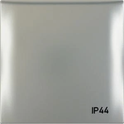 Рамка з кришкою та надруком "IP44", хром, мат, лакований, Integro Flow