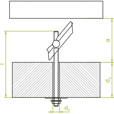 Ratchet screw, SZM5x100