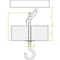 Ratchet screw thread 8mm diameter 20mm length 130mm