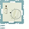 Raumtemperaturregler mit Öffnerkontakt, Zentralelement, Schalter und Diode 5-30 °C 230V - Creme glänzend