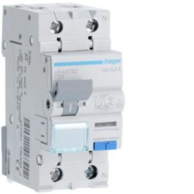 RCBO RCBO with overcurrent element 1P+N 6kA C 25A/300mA Type A