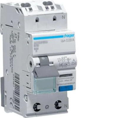 RCBO Residual current circuit breaker with overcurrent element 1P+N 6kA B 10A/30mA type A QC